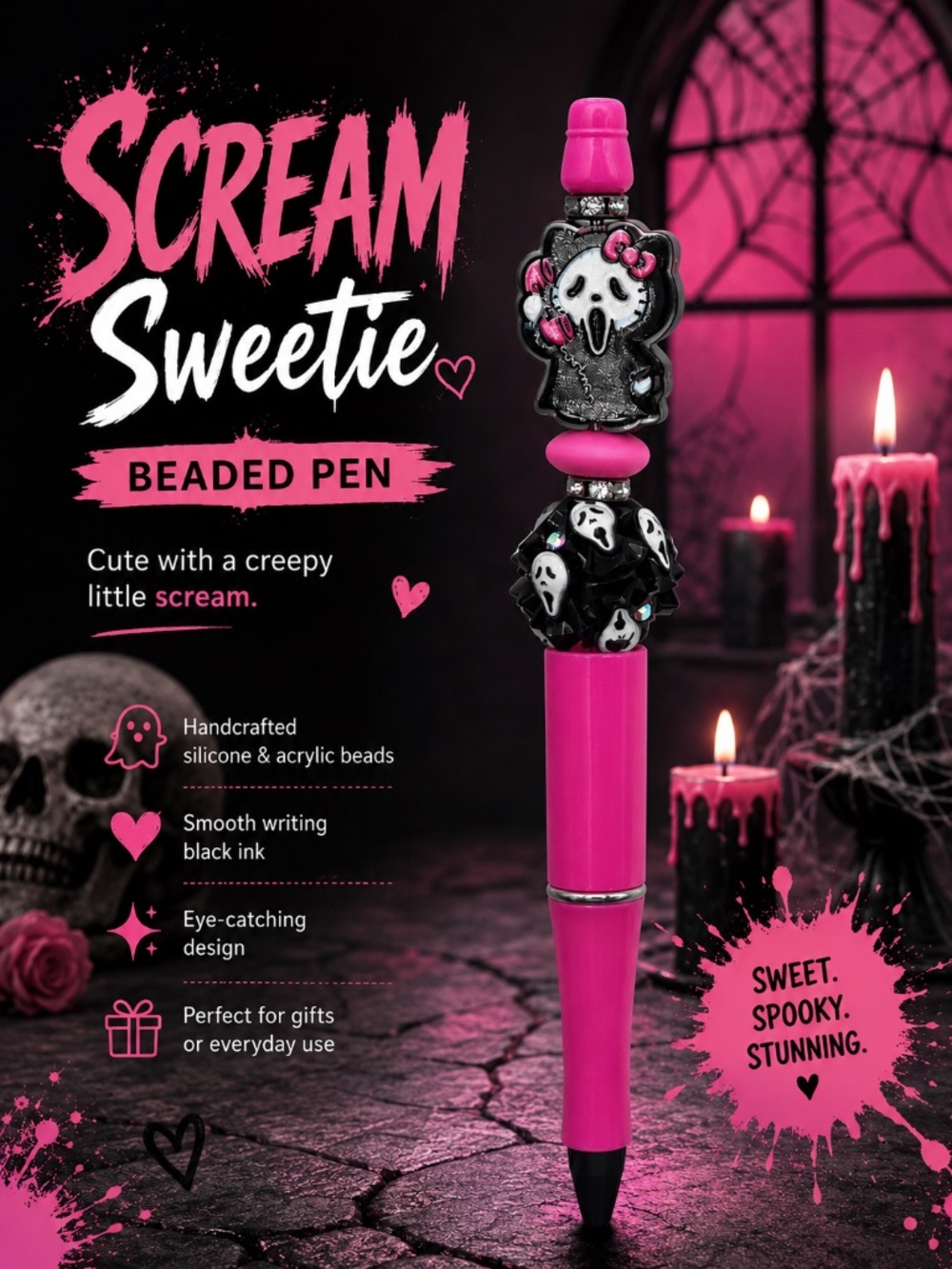 Scream Sweetie Beaded Pen